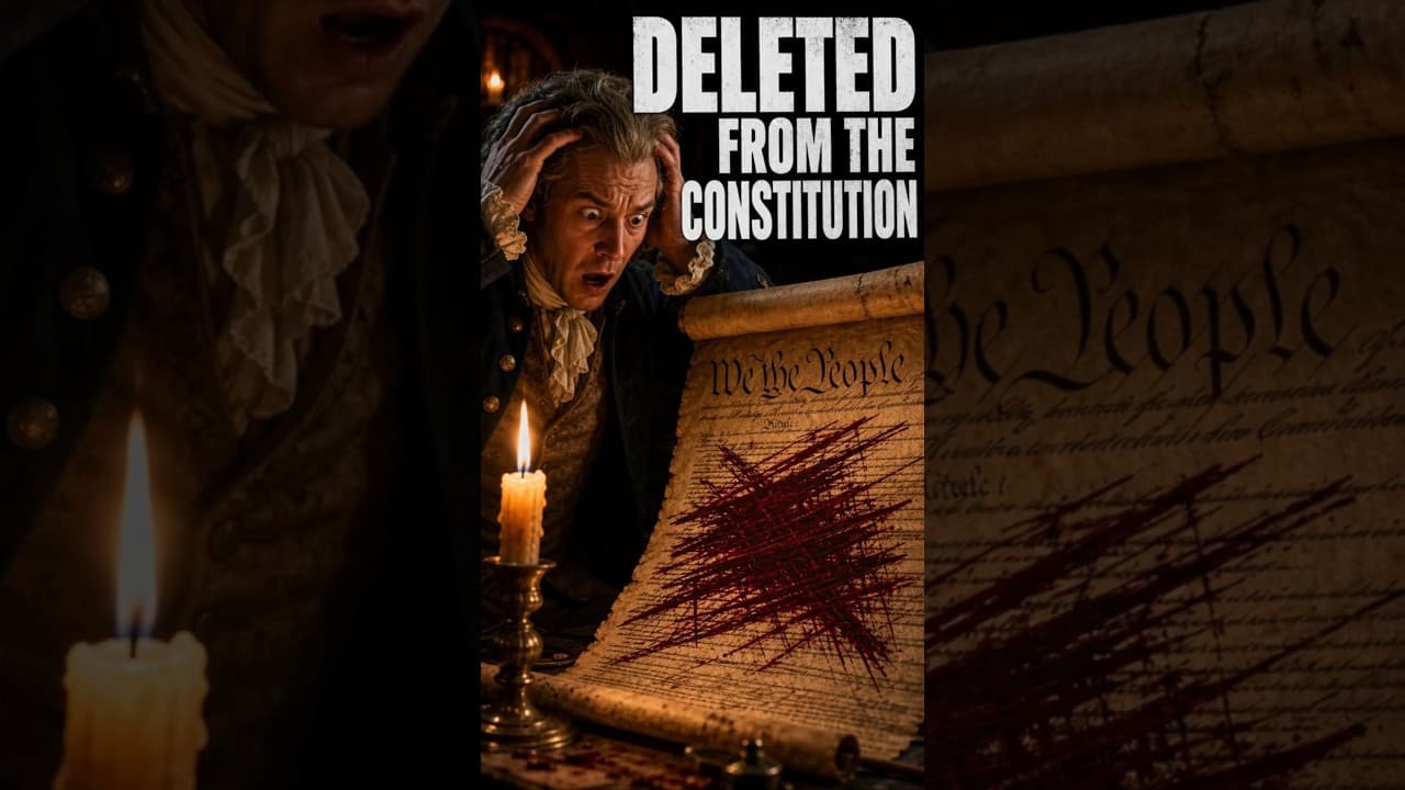 The Founders ALMOST Put This in the Constitution — Then Deleted It
