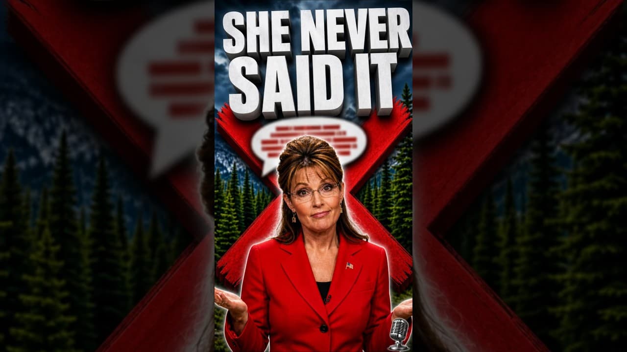The Quote MILLIONS Believe Palin Said — She Never Did