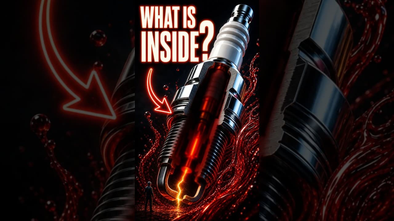 How a Spark Plug ACTUALLY Creates Fire From Electricity #shorts #science #engines