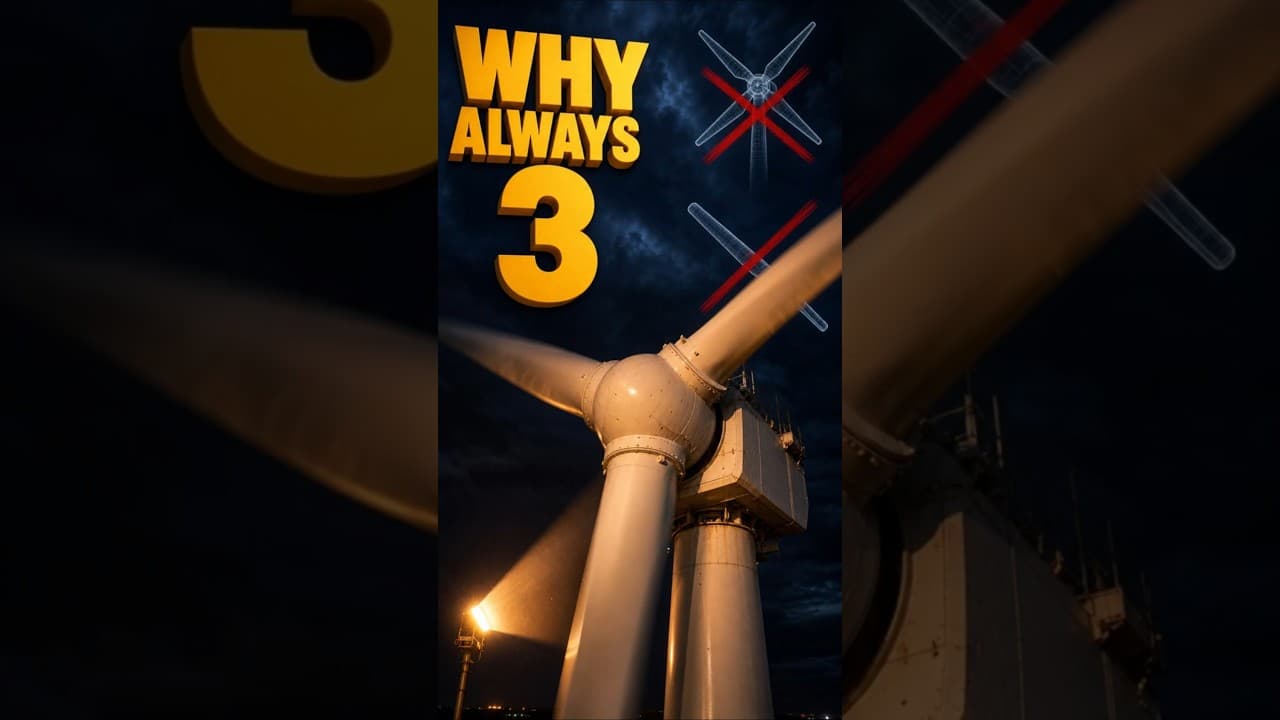 Why Wind Turbines Have 3 Blades — Not 2, Not 4
